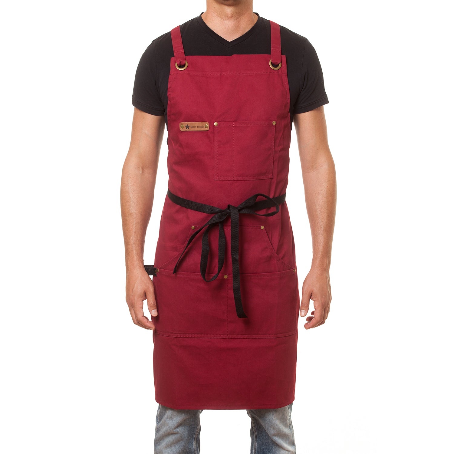 Chef's Cooking Apron - Wine Red