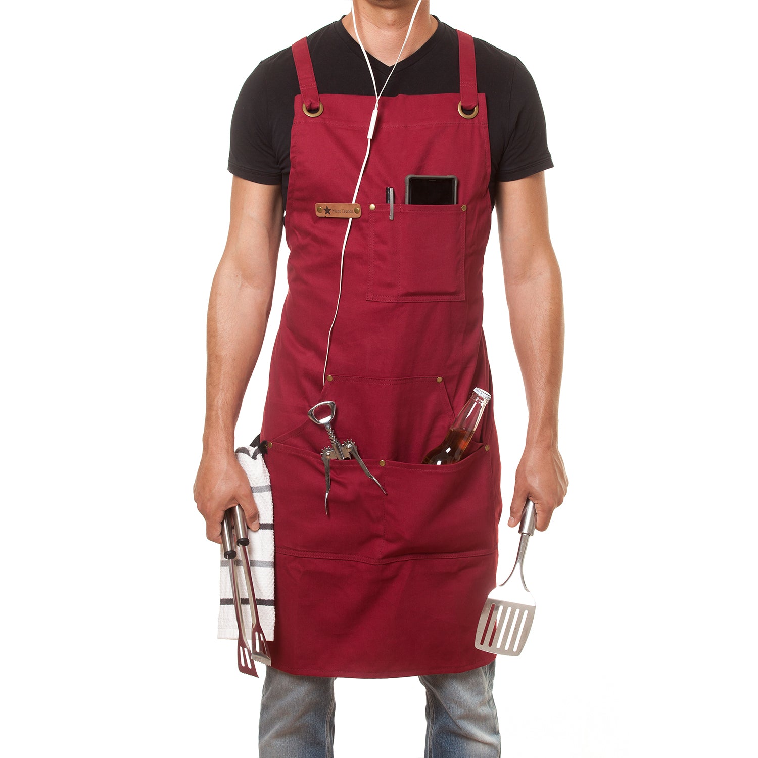 Western Red Bandana Apron, Cooking